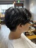 【フェザーパーマ】メンズカット+フェザーパーマ+ダメージケアトリートメント