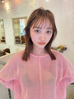 ユニカバイベル 御殿山店(unica by Belle)&nbsp;シースルーバング×くびれミディアム【似合わせカット】