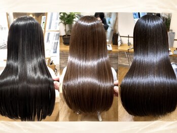 プラスパヘア(Prosper Hair)の写真/まっすぐ過ぎない自然な髪質改善で理想のストレートヘアに！一人ひとりに合わせた薬剤選定と施術を行います