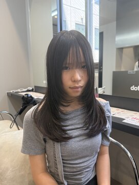 ドットニュー 横浜店(dot.nyu) 【艶カラー×顔周りカット】韓国/韓国ヘア/横浜/横浜駅/学割