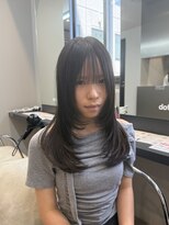 ドットニュー 横浜店(dot.nyu) 【艶カラー×顔周りカット】韓国/韓国ヘア/横浜/横浜駅/学割