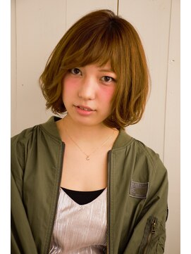 ヴィテス ラボ(Vitesse Labo) ゆるウェーブボブ+アシメバング☆