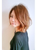 ヘアーサロンコモレビ(hair salon komorebi)&nbsp;【komorebi】前髪長めの無造作ボブ