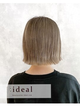 アイディール(:ideal) 20代30代40代☆ダブルカラーで、ハイトーン☆みるグレージュ☆