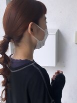 イエス(YES) オレンジカラー×簡単ヘアアレンジ