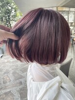 シェル 吉祥寺(shell)&nbsp;ベリーピンク_切りっぱなしボブ