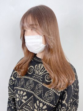 アイティーバイアルバム 松戸店(IT by ALBUM) ウォームブラウン_アースカラーくびれヘアツートン_ba363511