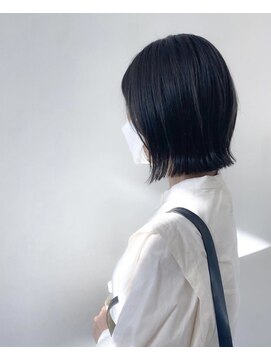 モアナバイヘッドライト 小田原店(Moana by HEADLIGHT) Moana#ブルーアッシュ#結べるボブ#ぱっつんボブ