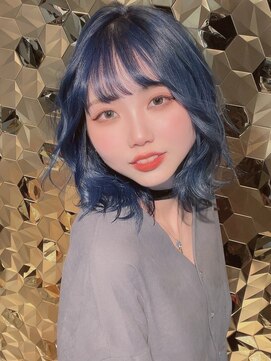 ハンナ 札幌(HANNAH) #ケアブリーチ#髪質改善#インディゴブルー