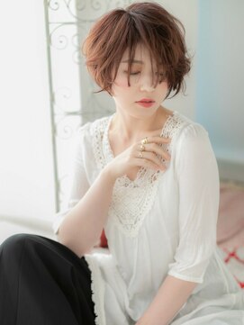 アルバハナレ 横浜(αlba HANARE) 関内/髪質改善/アッシュピンクのマッシュボブショートa