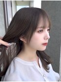 おくれ毛 フェイスレイヤー サイドバング シースルーバング