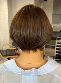 30代40代大人女性/前髪ありショートボブ/ショートヘア/髪質改善