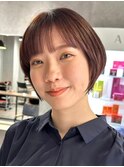 30代40代大人女性/前髪ありショートボブ/ショートヘア/髪質改善