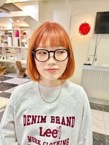 テテ(TETE) ボブ/オレンジ/オレンジボブ/ハイトーンボブ