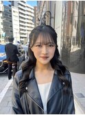 韓国ヘア　ヨシンモリ　ハーフツイン　ヘアアレンジ