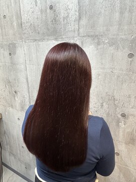 アリアバイエクラート 新宿南口店(ARiA by ECLART) ほんわかワインレッド！！[新宿][新宿美容室]