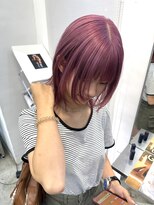 アンダーカレント(undercurrent)&nbsp;ピンクパープルダブルカラー顔まわりレイヤーブリーチ