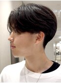 似合わせカット30代40代50センターパート刈り上げマッシュ