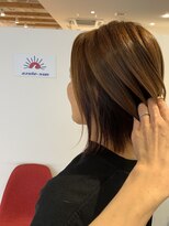 アズールサン 草加西口店(azule-sun)&nbsp;インナーカラー,ブリーチ無し,チェリーピンク,ベージュ【草加】