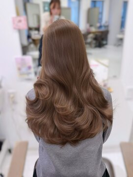 ハピネス 梅田茶屋町店(HAPPINESS) 韓国風/レイヤーカット/顔周り/顔まわり/髪質改善/ベージュ