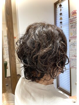 ミディアム★白髪ケア×髪質改善パーマコース