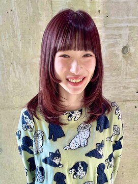 アイビー 吉祥寺(I Be, KICHIJOJI) 大人女性のボルドーロングレイヤー【吉祥寺 美容院 美容室】