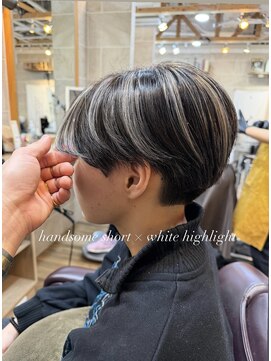 ティンク 横浜(Tink) 【KAI】コントラストハイライト×ハンサムショート☆