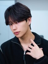 アンサー 原宿(ANSWER)&nbsp;メンズ縮毛矯正髪質改善シースルーセンターパート韓流ヘア