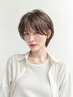 【平日限定】大人女性カット＋白髪染め／若見え＆小顔効果　￥12485→￥7491