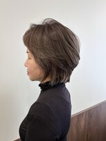キングダム 鎌倉店 KINGDOM 鎌倉|50代60代の大人ボブ×白髪ぼかしカラー