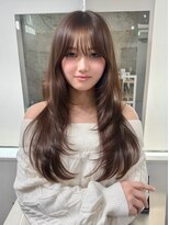 ディーバ 横浜(D.I.E.V.A)&nbsp;20代30代韓国ワンホンレイヤー艶髪スモーキーオリーブベージュ