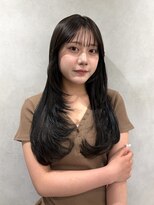 ディーエイチハル みなとみらい馬車道(Dh-HAL) ハッシュカット/レイヤーカット/ブルーベージュ