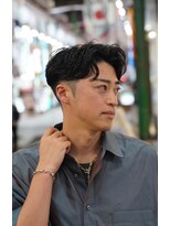 プレミアムバーバー 赤坂店(PREMIUM BARBER produce by HIRO GINZA)&nbsp;大人のフェードセンターパート