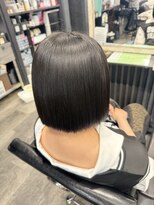 アローズ 荒尾店(arose)&nbsp;学生に人気のナチュラル縮毛矯正ボブ