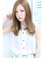 フロール(florun)&nbsp;【セミロング】ハイトーンカラー×ナチュラルカール