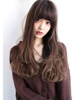 ラエティス(Laetus)&nbsp;ダークモーブ×大人ワンカールロング【Laetus】 ３Ｄカラー