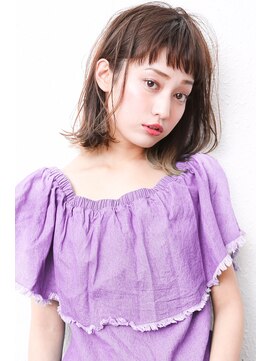 モニカ 西宮北口(Monica) 大人かわいい伸ばしかけグレージュナチュラルボブ