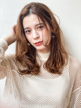 エース (ACE) ACE フェミニンセンターパート×おしゃれブラウン