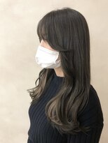 10代20代★シールエクステ×ミルクティーインナーカラー