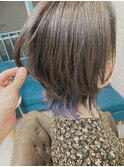 ウルフ+インナーカラー