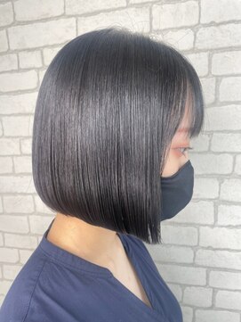 アース クロスガーデン川崎店(HAIR&MAKE EARTH) うるツヤ前下がりボブ☆