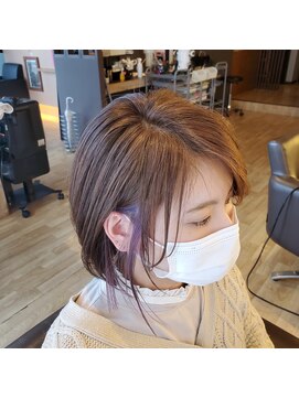 メルジュール(MelJour) 【GLTカラー】ショートボブ/インナーカラー/透明感カラー