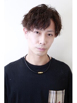 ヘアシルバ(HAIR SILVA) サイドパート×ツイストスパイラルパーマ×ツーブロック