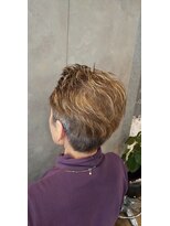 ブロッサム 東中野店&nbsp;20代30代40代抜け感ショートレイヤーミルクティベージュ