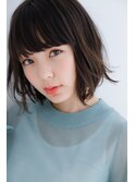 【Laf 岡本聡美】透明感カラーの柔らかいボブ