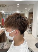 波巻きパーマ