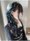 ハートアレンジ/ヘアアレンジ/編み込み/ヘアセット