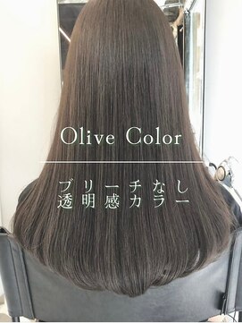 フォンズ(FONS) ブリーチなし透明感カラー/オリーブべージュ/オリーブカラー