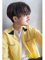 イオ 本厚木(io)&nbsp;センターパートメンズカットハイライトニュアンスパーマ