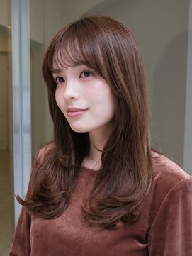 ビュートリアム265(BEAUTRIUM 265) ◆ロングレイヤーカットマロンブラウンモテ髪ワンカールレイヤー